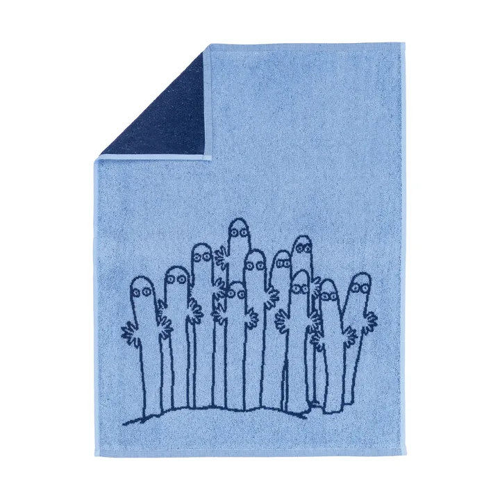姆明 hand 毛巾 50x70 cm - Hattifattener 蓝色 - Moomin Arabia