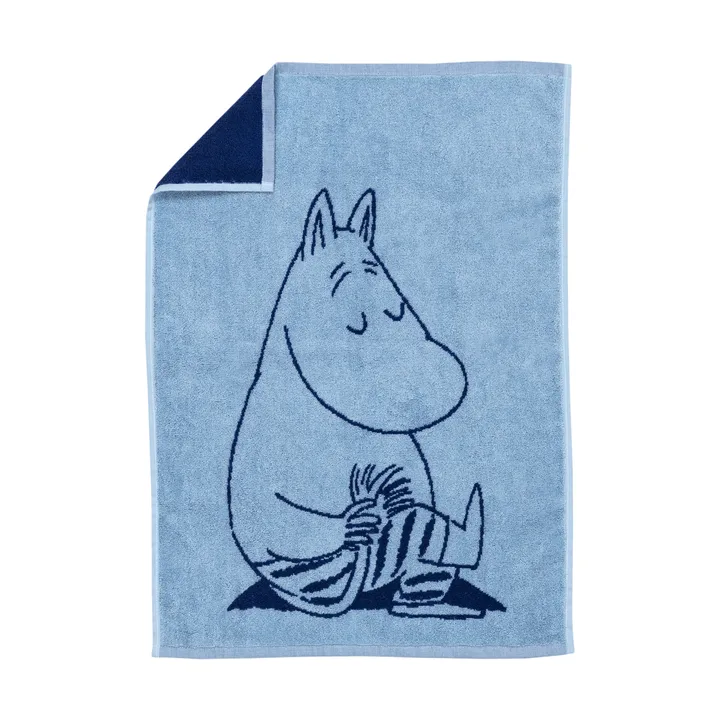 姆明 hand 毛巾 50x70 cm - Moomintroll 藏青 蓝色 - Moomin Arabia