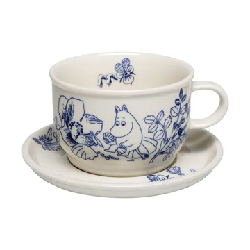 Haru系列 姆明青花 杯子和碟子 - 2 pieces - Moomin Arabia