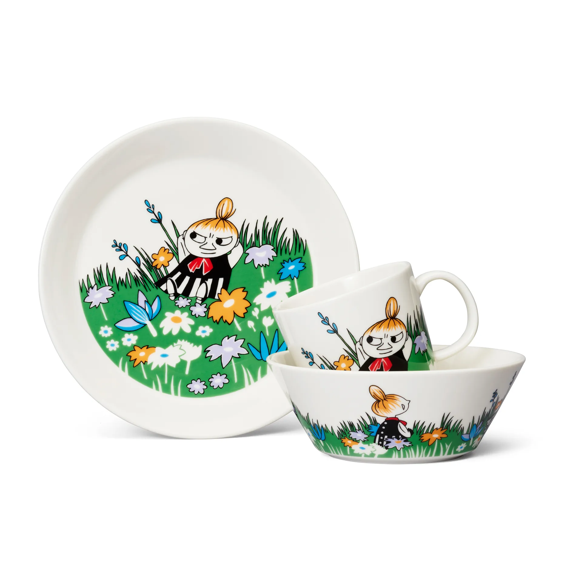 Little My and meadow Moomin 碗, 白色_多色 Moomin Arabia