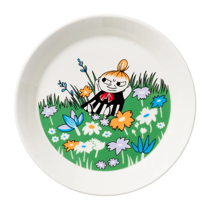 Little My and meadow Moomin 盘子 - 白色_多色 - Moomin Arabia