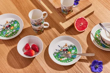 Little My and meadow Moomin 盘子 - 白色_多色 - Moomin Arabia