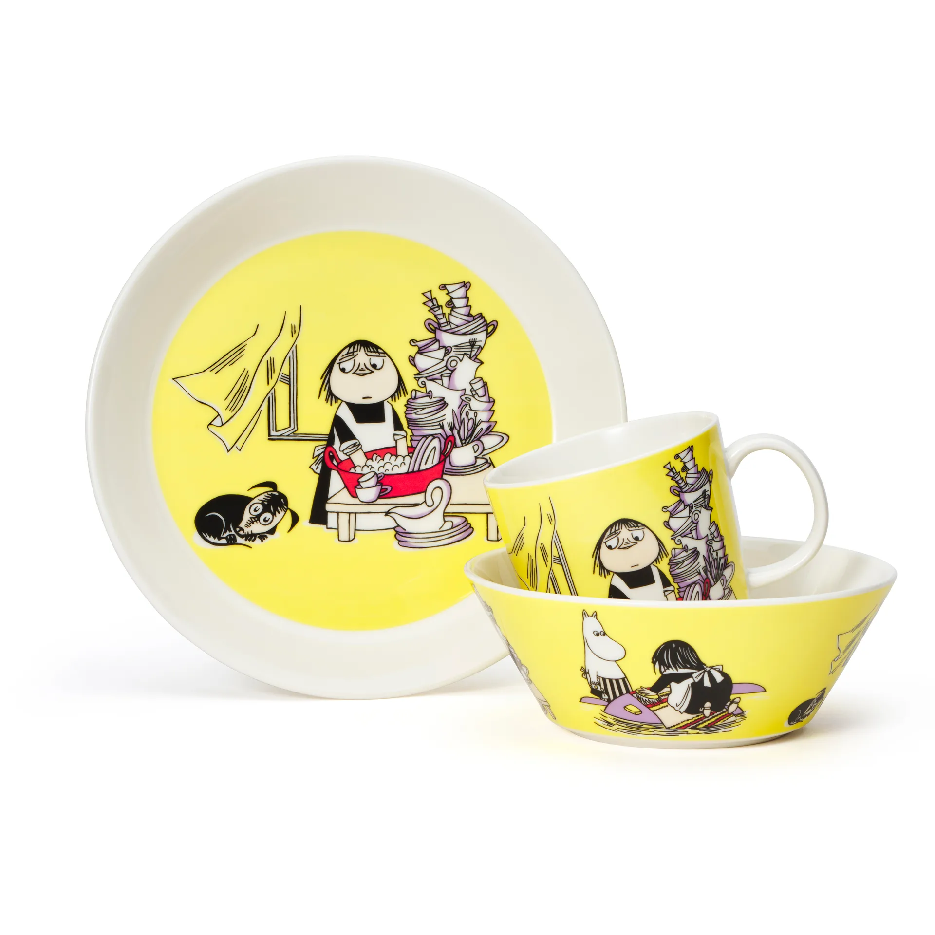 噜噜米黄色Misabel碗, 黄色 Moomin Arabia