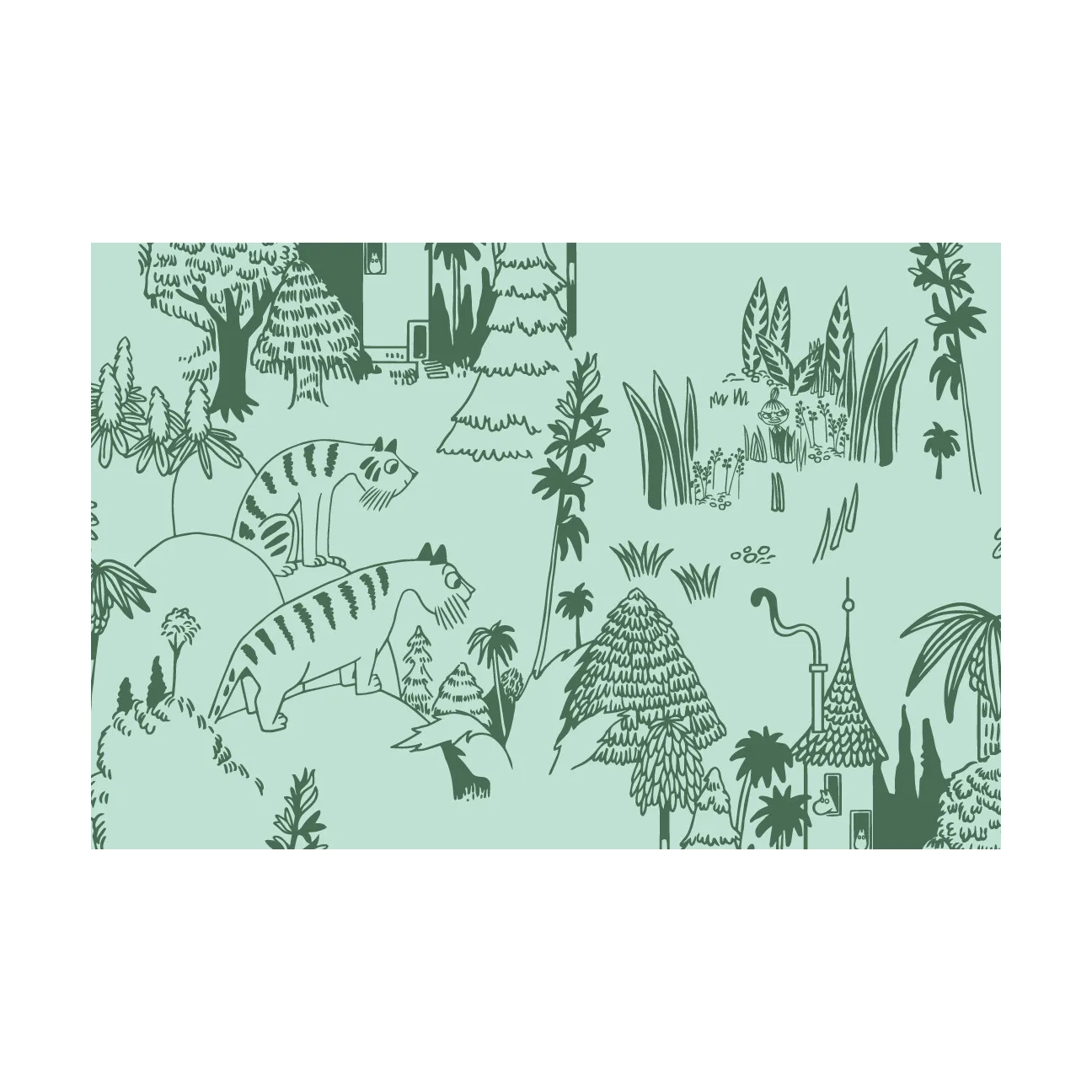 Moomin 床品套装 150x210cm, Garden party Moomin Arabia