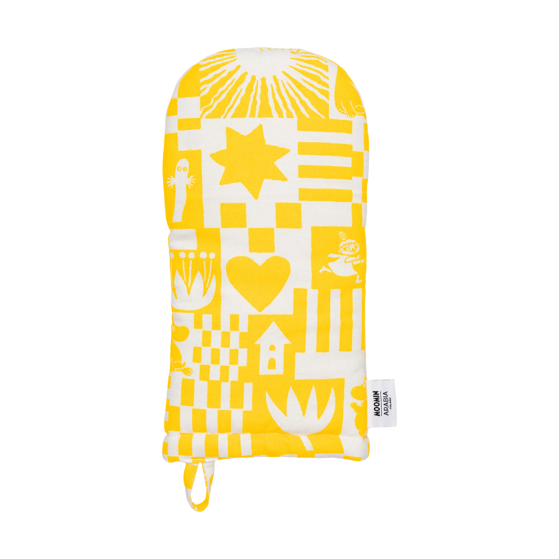 Moomin 姆明派对系列隔热手套15x34cm, 黄色 Moomin Arabia