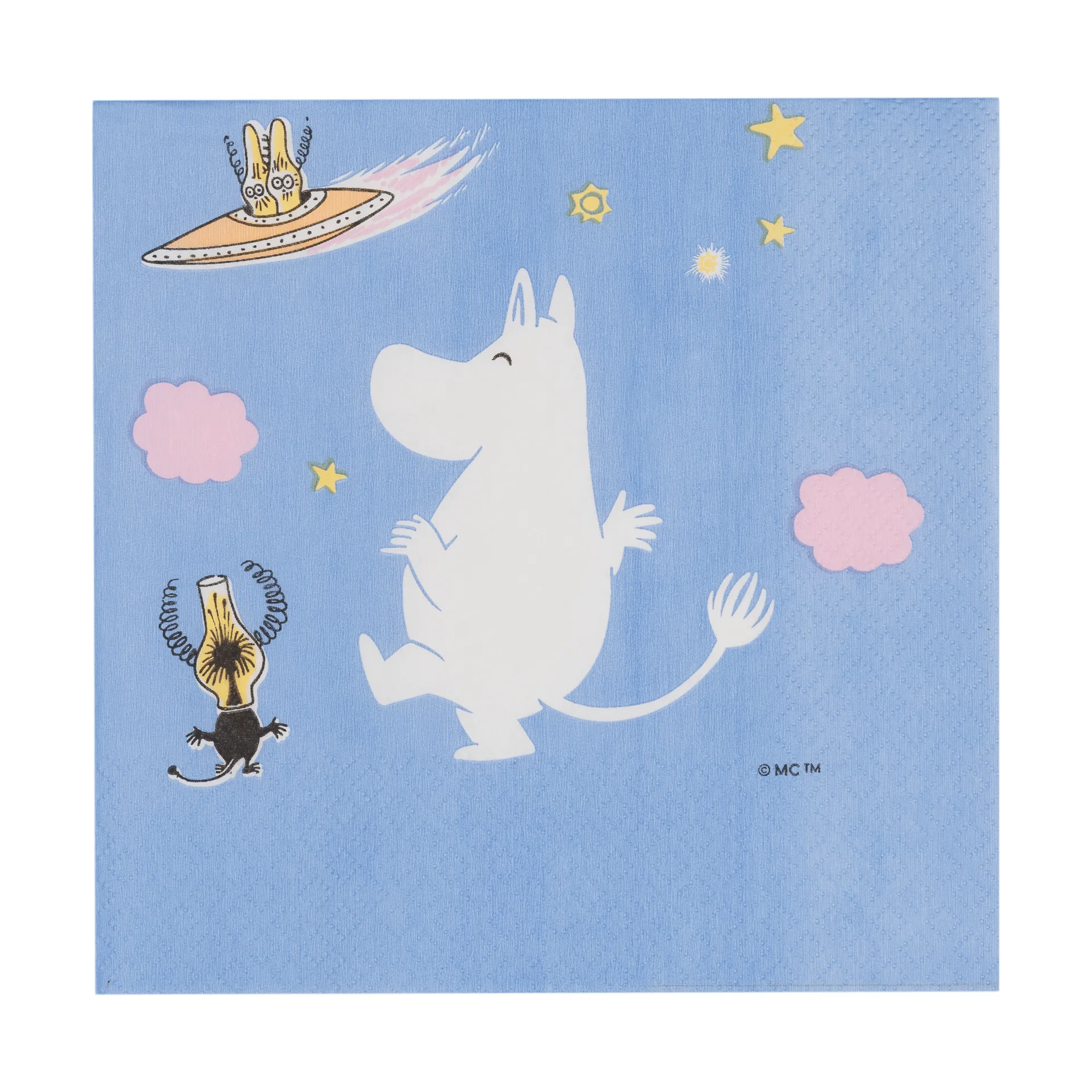 Moomin姆明卡通图案纸质餐巾纸, 太空冒险_20件装 Moomin Arabia