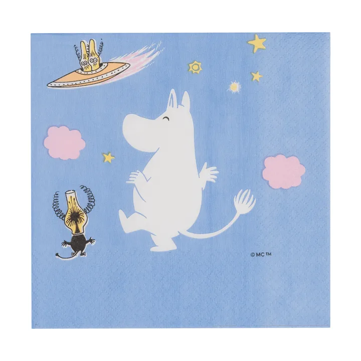 Moomin姆明卡通图案纸质餐巾纸 - 太空冒险_20件装 - Moomin Arabia