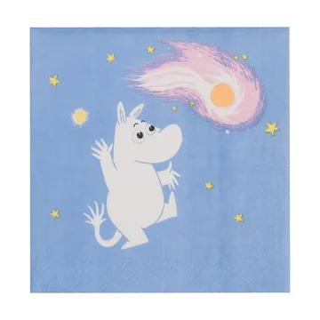 Moomin姆明卡通图案纸质餐巾纸 - 太空冒险_20件装 - Moomin Arabia