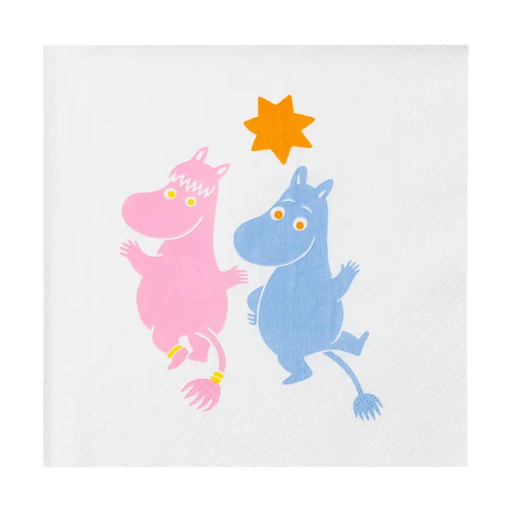 Moomin 姆明派对系列纸巾33x33cm20张装 - 多色 - Moomin Arabia