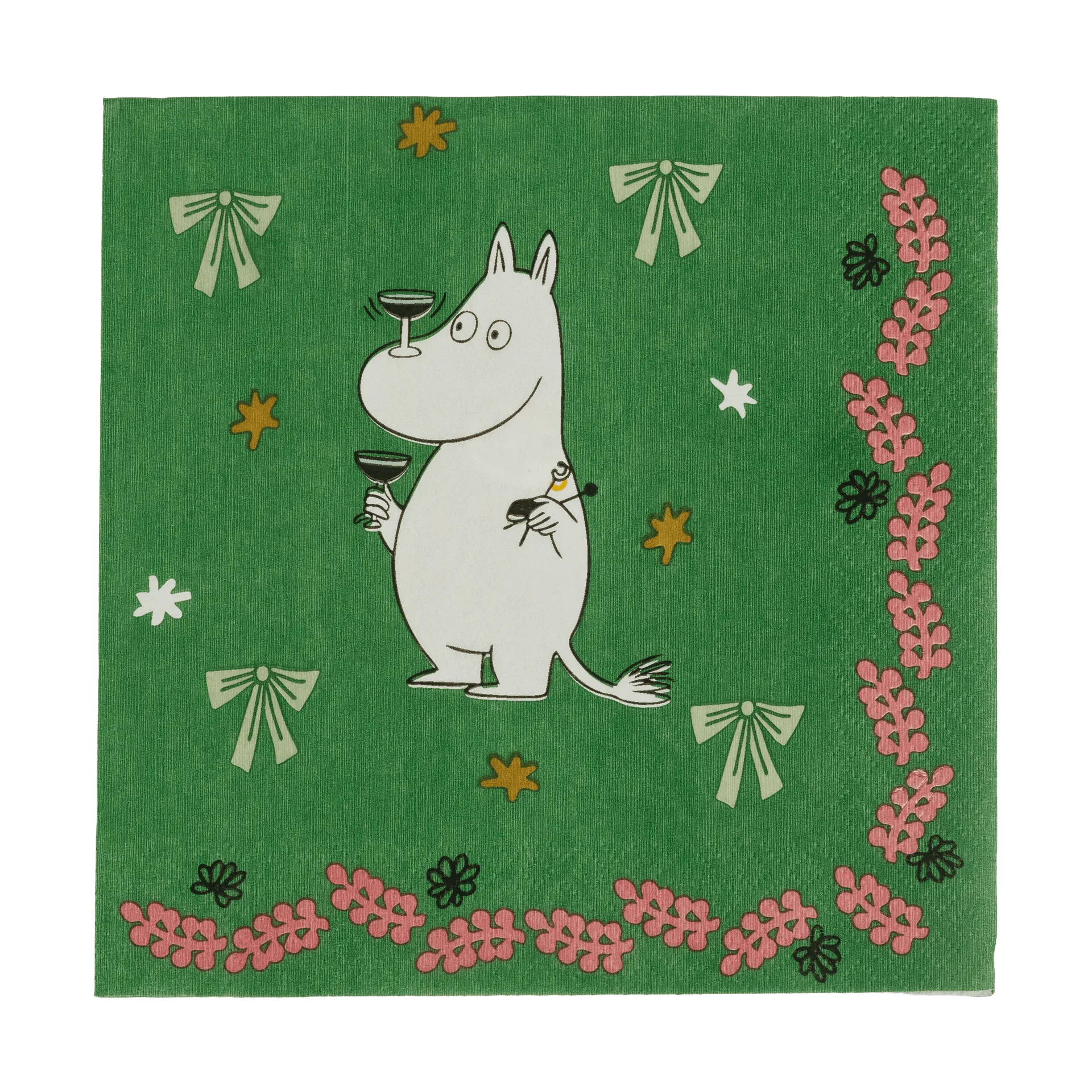 Moomin姆明卡通图案纸质餐巾纸, 爱情礼物，33x33cm，20片 Moomin Arabia