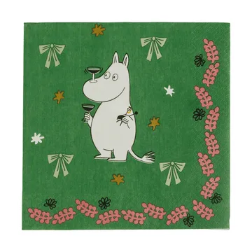 Moomin姆明卡通图案纸质餐巾纸 - 爱情礼物，33x33cm，20片 - Moomin Arabia