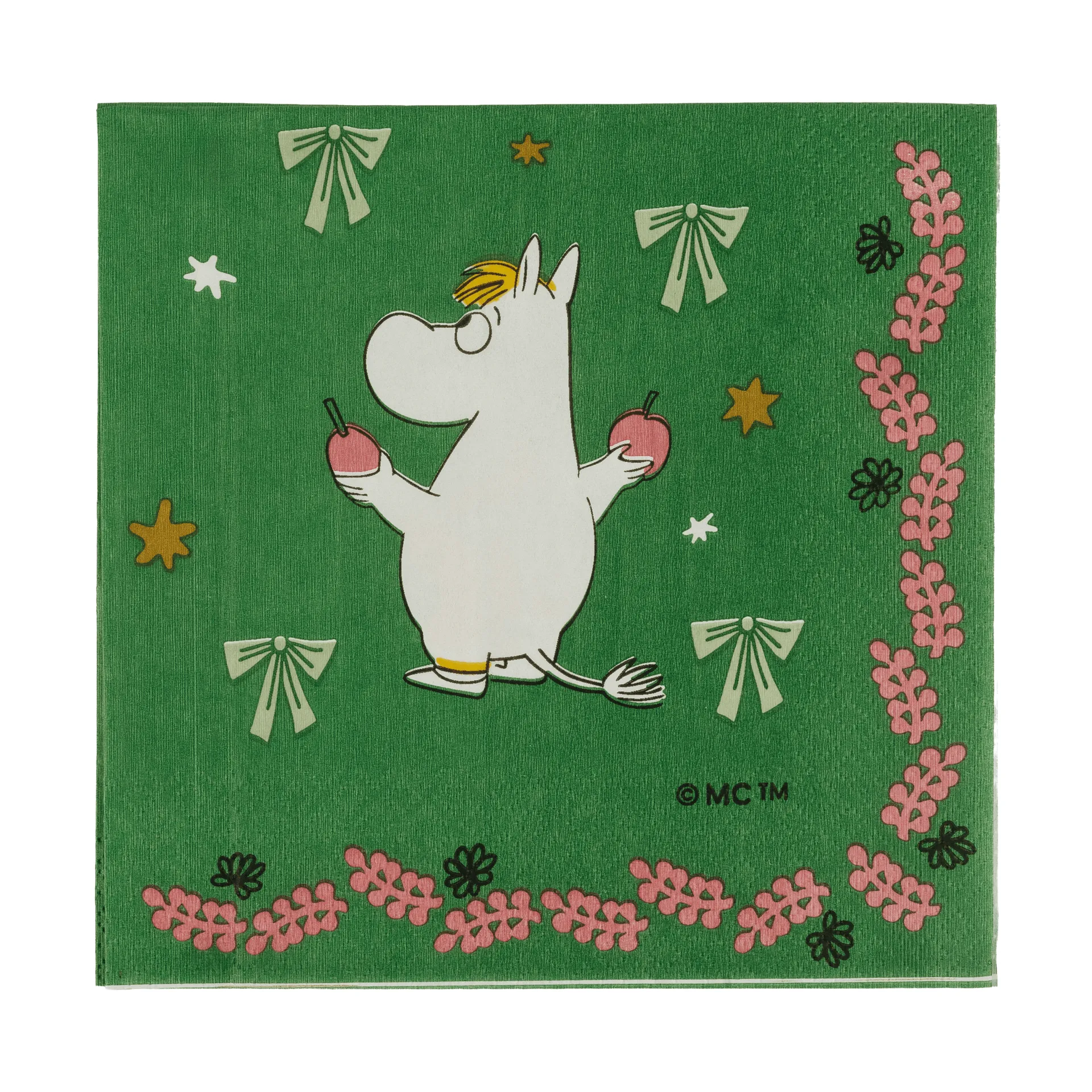 Moomin姆明卡通图案纸质餐巾纸, 爱情礼物，33x33cm，20片 Moomin Arabia