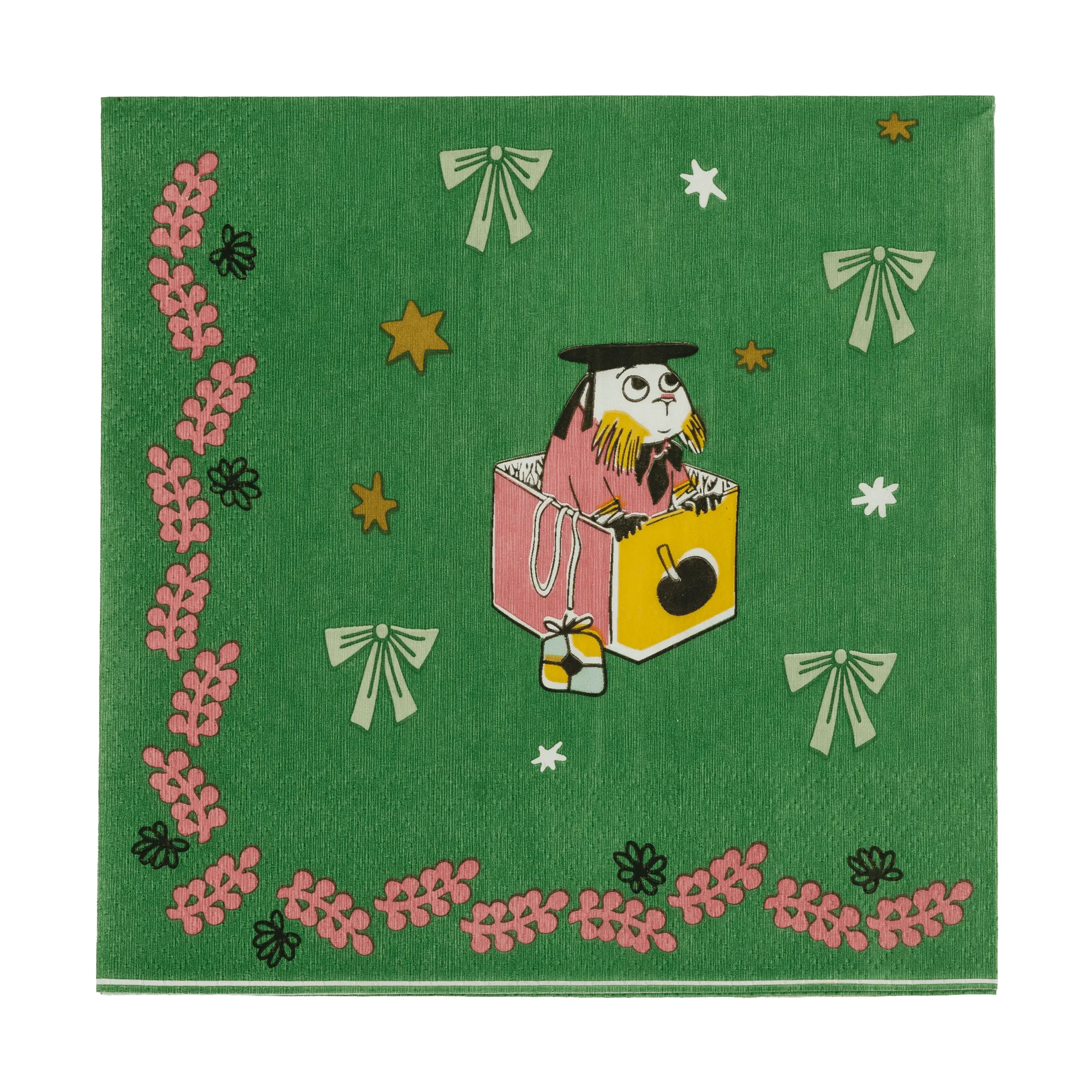 Moomin姆明卡通图案纸质餐巾纸, 爱情礼物，33x33cm，20片 Moomin Arabia