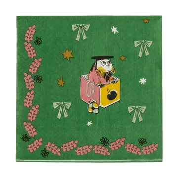 Moomin姆明卡通图案纸质餐巾纸 - 爱情礼物，33x33cm，20片 - Moomin Arabia