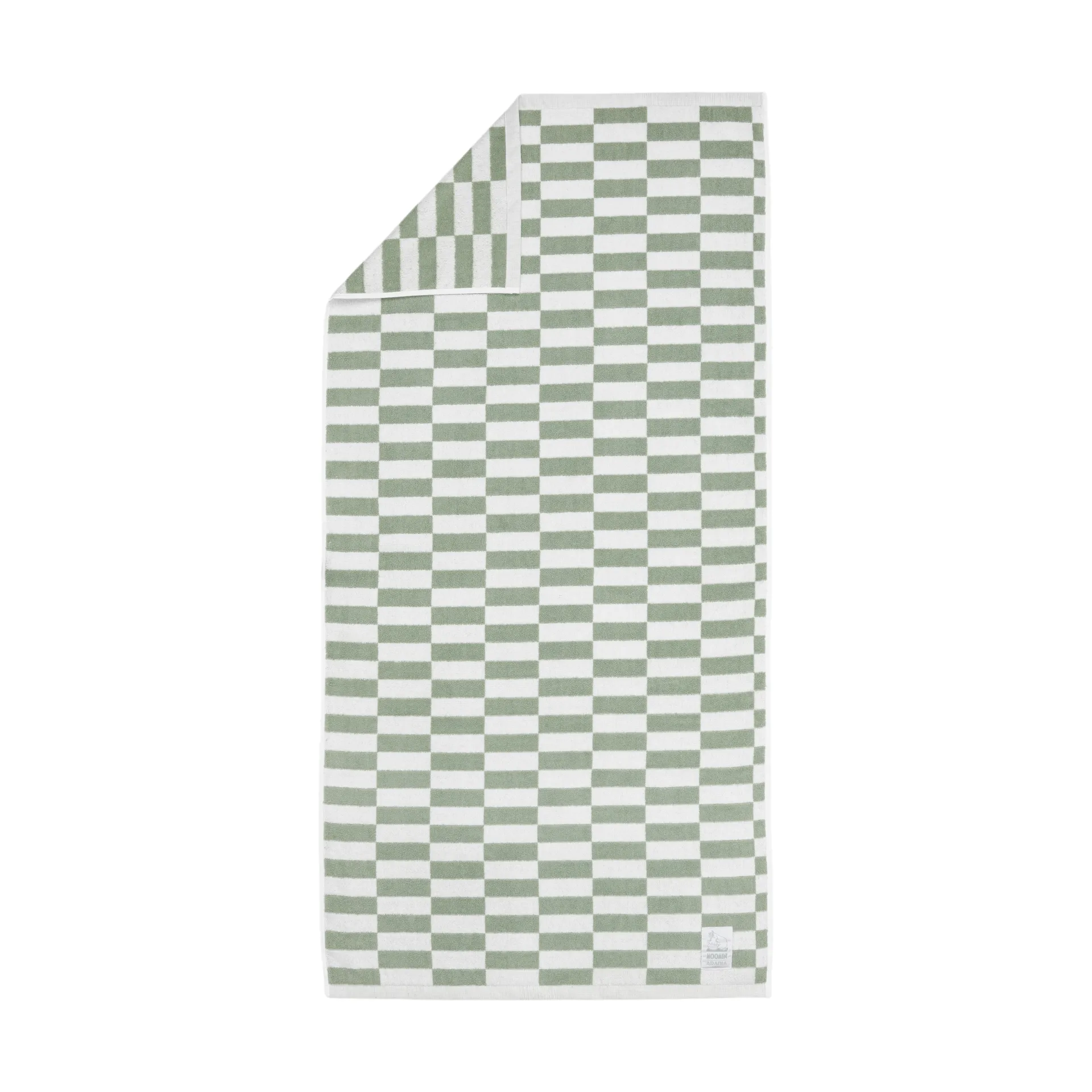 Moomin 浴巾 70x140cm, Squares 绿色 Moomin Arabia
