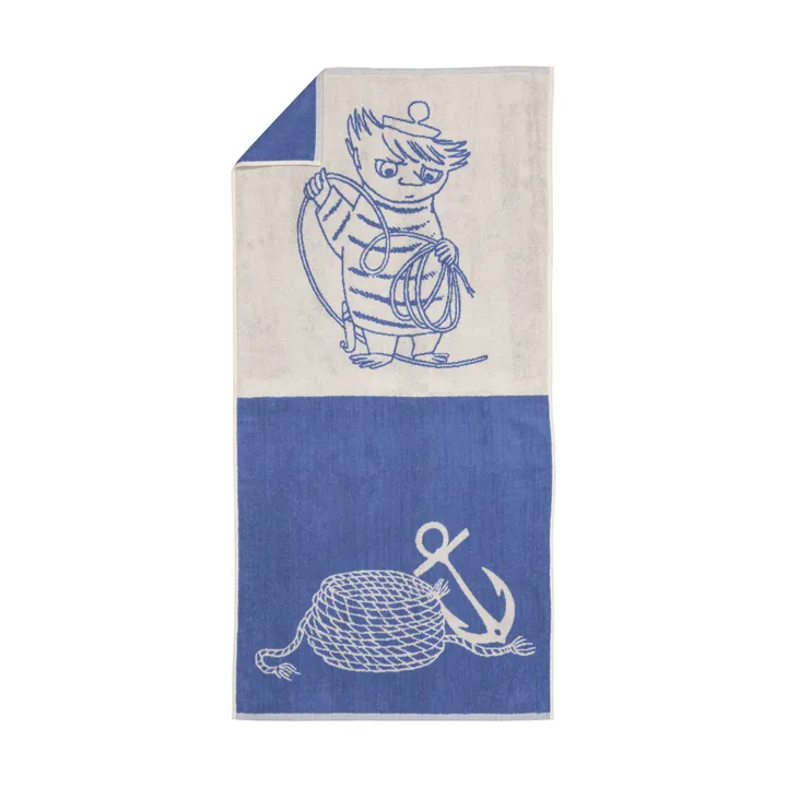 Moomin 浴巾 70x140cm - Too-ticky_蓝色 - Moomin Arabia