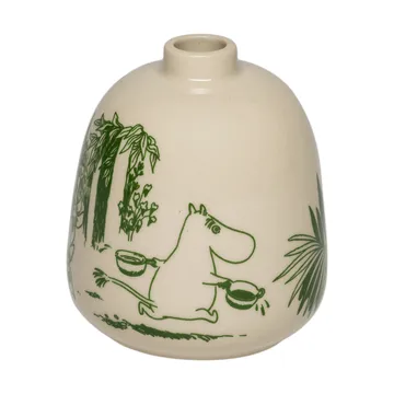 Moomin姆明神秘森林系列陶瓷花瓶 - 绿色_8.3cm - Moomin Arabia