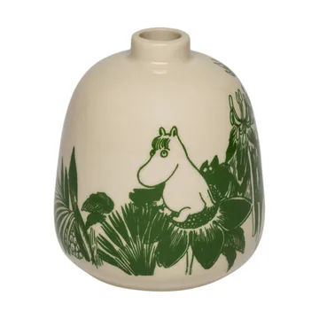 Moomin姆明神秘森林系列陶瓷花瓶 - 绿色_8.3cm - Moomin Arabia