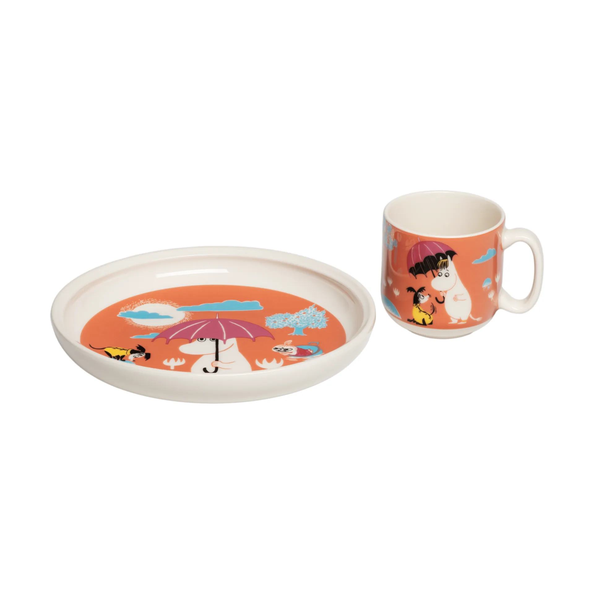 Moomin姆明卡通儿童餐具套装, 雨伞下 Moomin Arabia