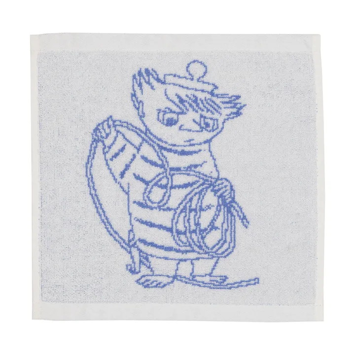 Moomin姆明图案毛巾25x25cm - Too-ticky_蓝色 - Moomin Arabia