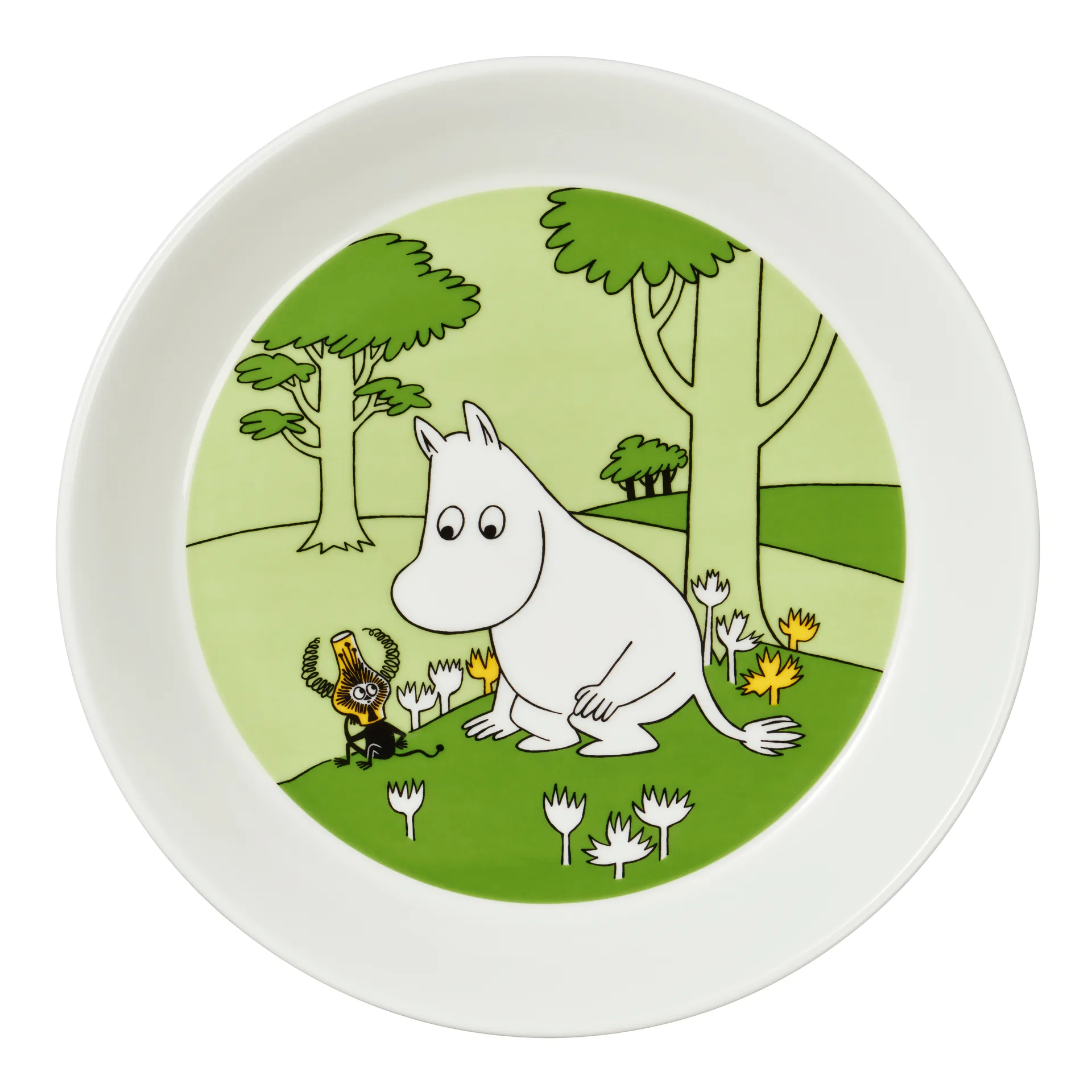 Moomintroll 盘子, 草绿色 Moomin Arabia