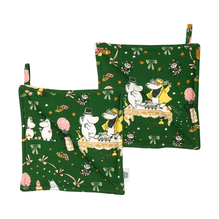 Mumin 隔热手套 - 爱情礼物，22x22cm，2件装 - Moomin Arabia