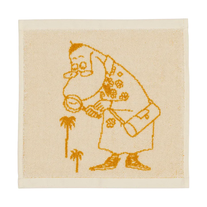 Mumin 毛巾 25x25cm - Hemulen，赭黄色 - Moomin Arabia