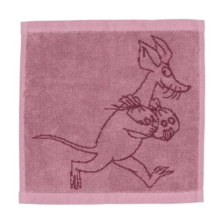 Mumin 毛巾 25x25cm - Sniff，锦葵色 - Moomin Arabia