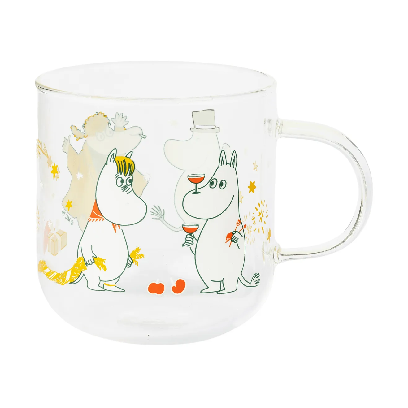 Mumin 玻璃马克杯, 爱之礼 300ml 2件装 Moomin Arabia