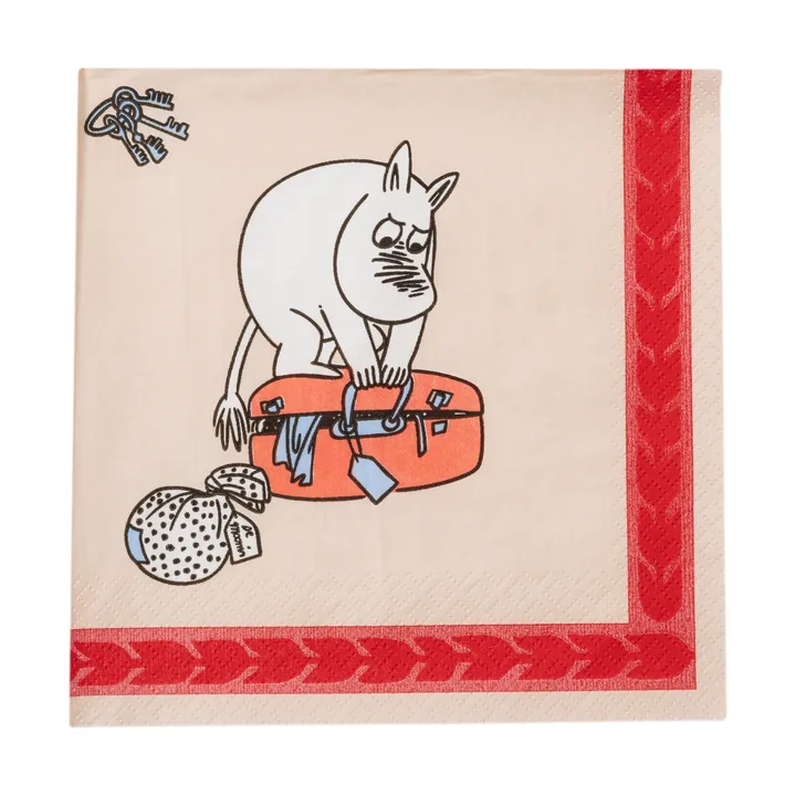Ready for vacation Moomin 纸质餐巾33cm - 20件装 - Moomin Arabia