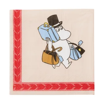 Ready for vacation Moomin 纸质餐巾33cm - 20件装 - Moomin Arabia