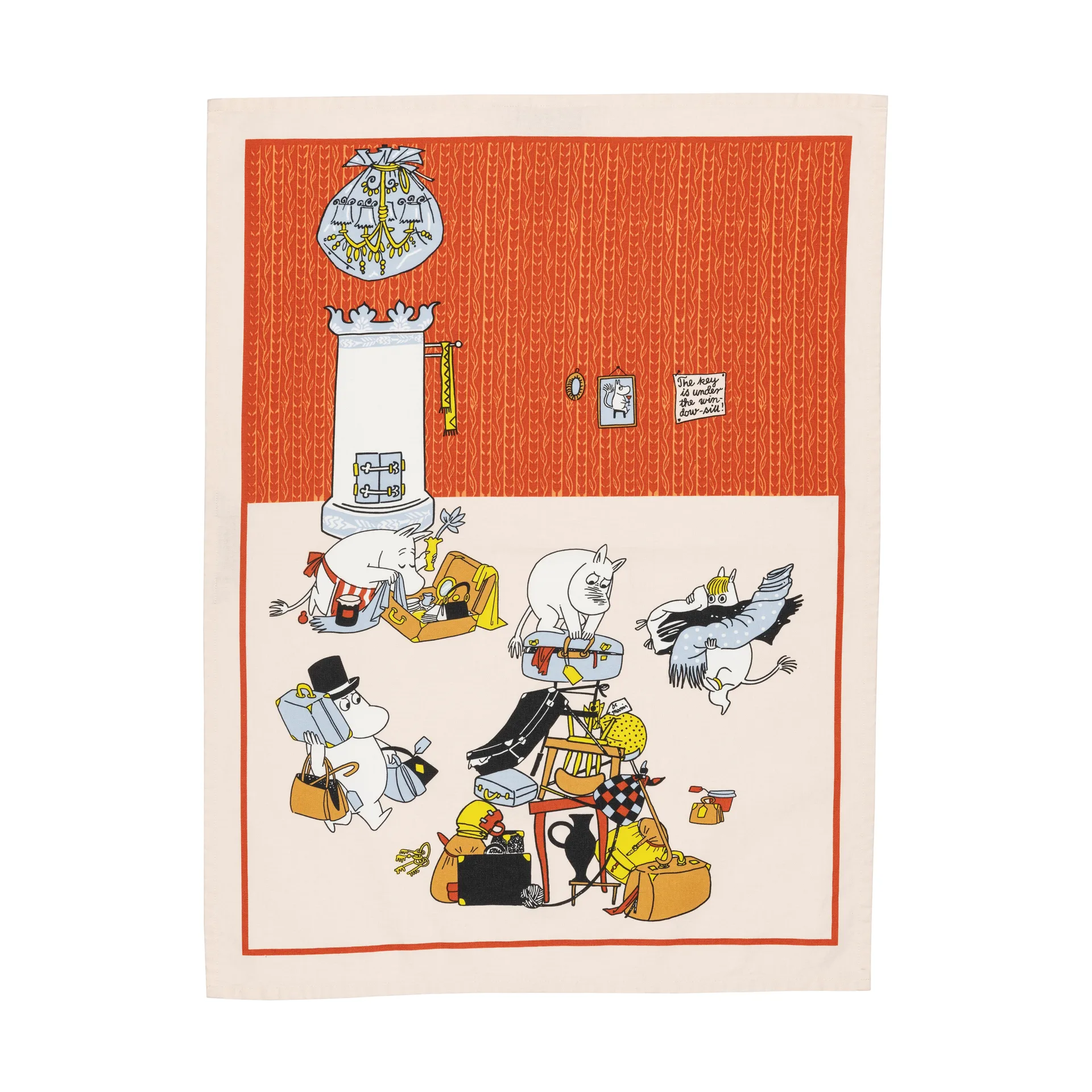 Ready for vacation 准备度假 Moomin 姆明 厨房毛巾, 50x70cm Moomin Arabia