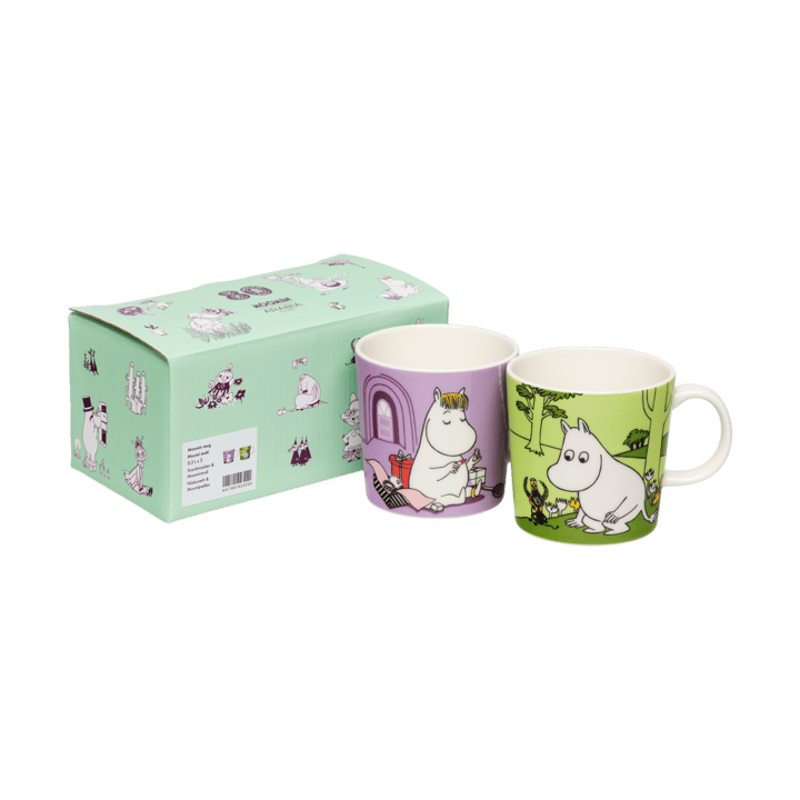 Snorkmaiden & Moomintroll 姆明马克杯 2件 - 30 cl - Moomin Arabia
