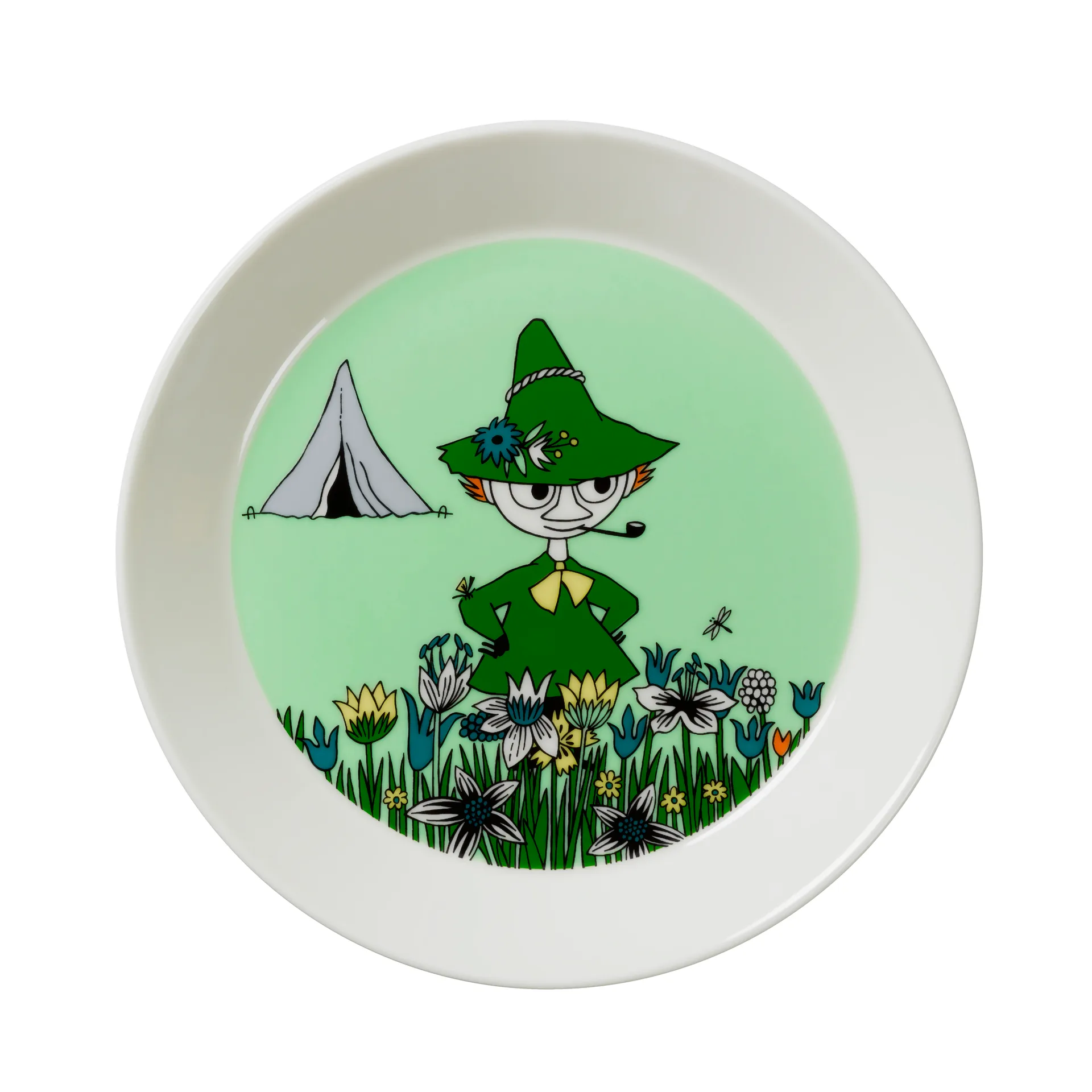 Snufkin 盘子, 绿色 Moomin Arabia
