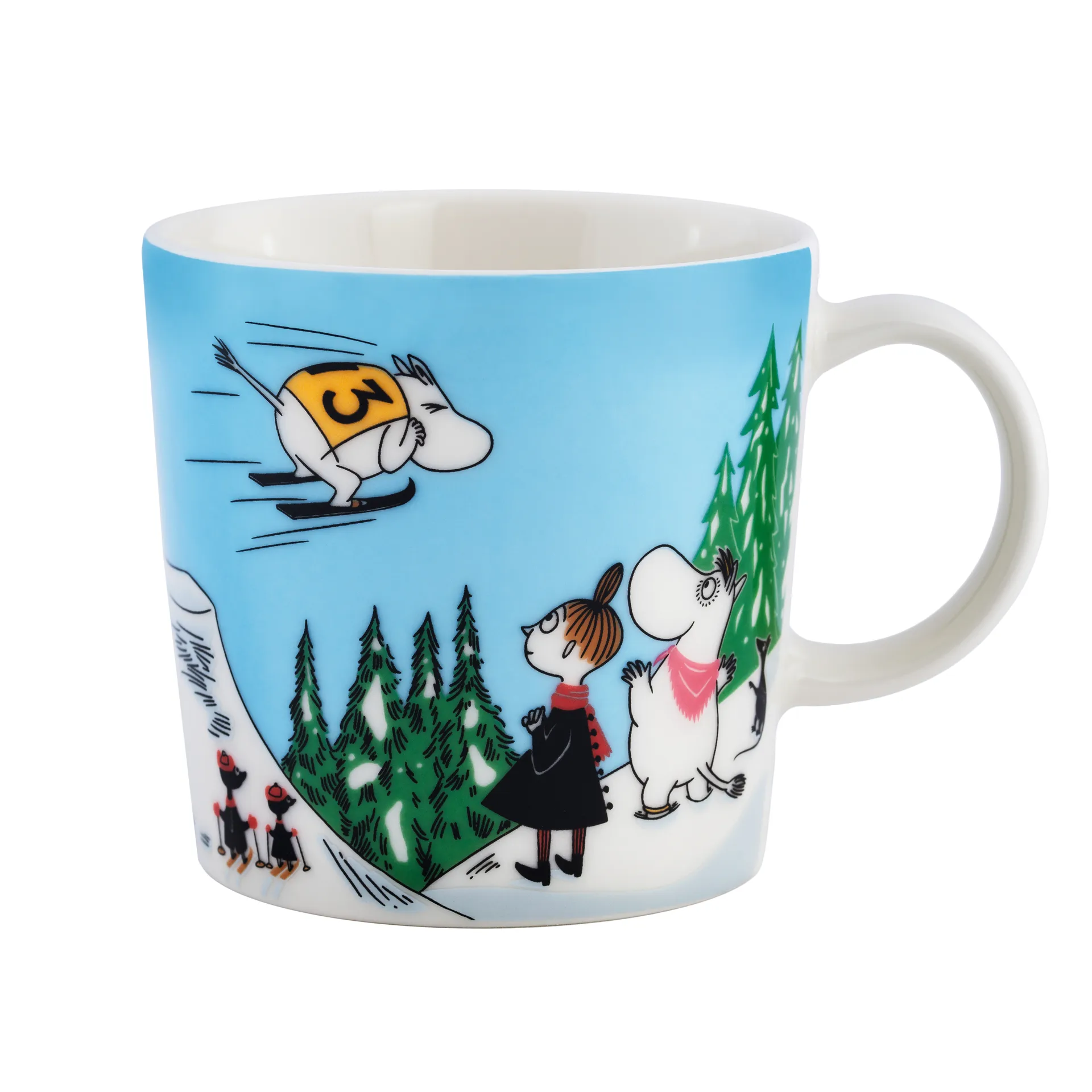 姆明马克杯 winter 2024 Ski jumping, 30 cl Moomin Arabia