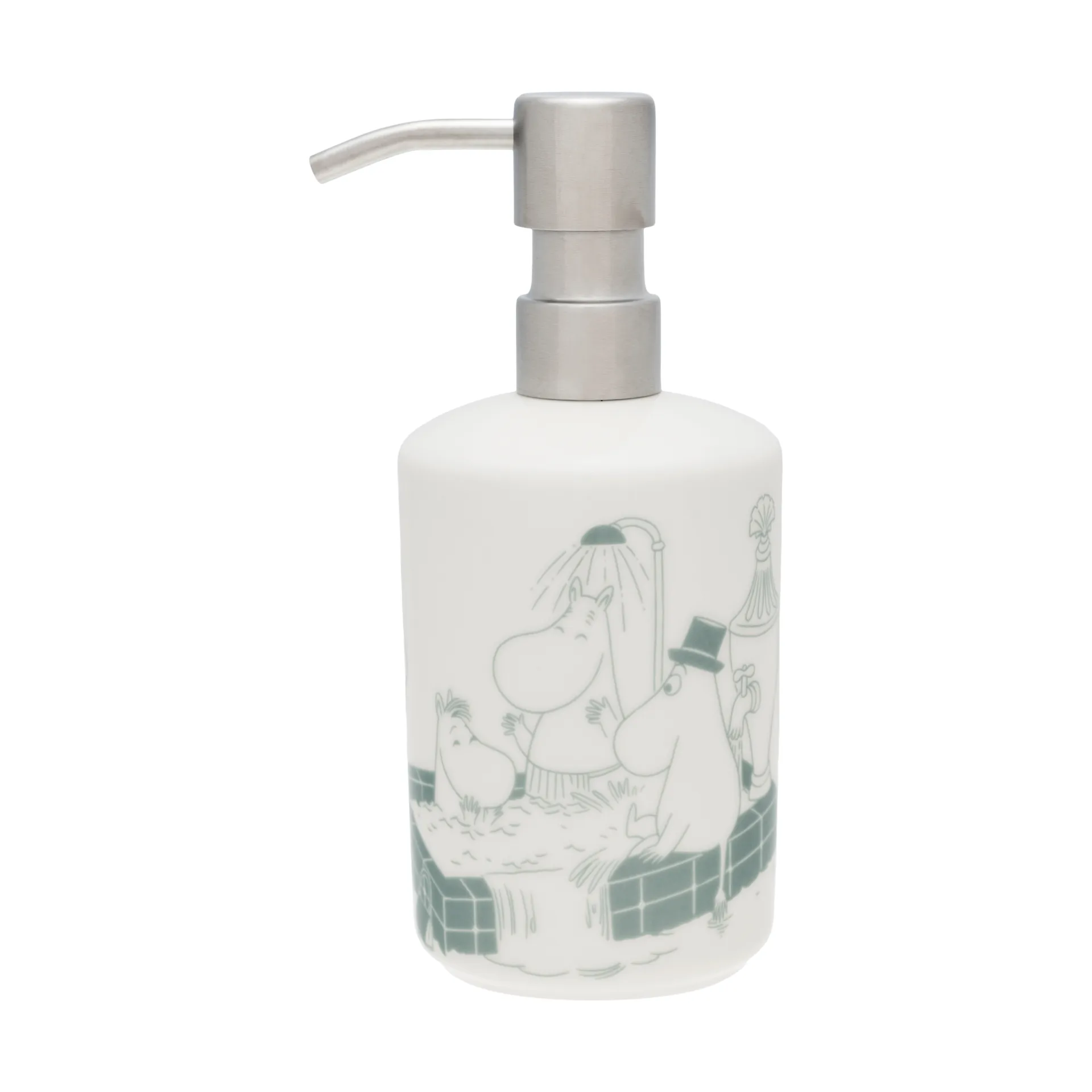 姆明皂液器, 沐浴时光绿_白色 Moomin Arabia