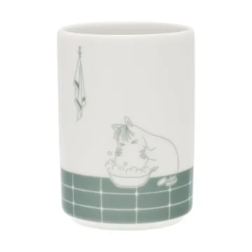 姆明牙刷架 - 沐浴时光绿_白色 - Moomin Arabia