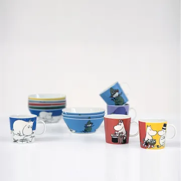 姆明家族哈蒂法特纳早餐碗 - 橘色 - Moomin Arabia