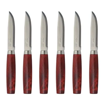 Morakniv Classic 餐刀 6把装 - 红色 - Morakniv