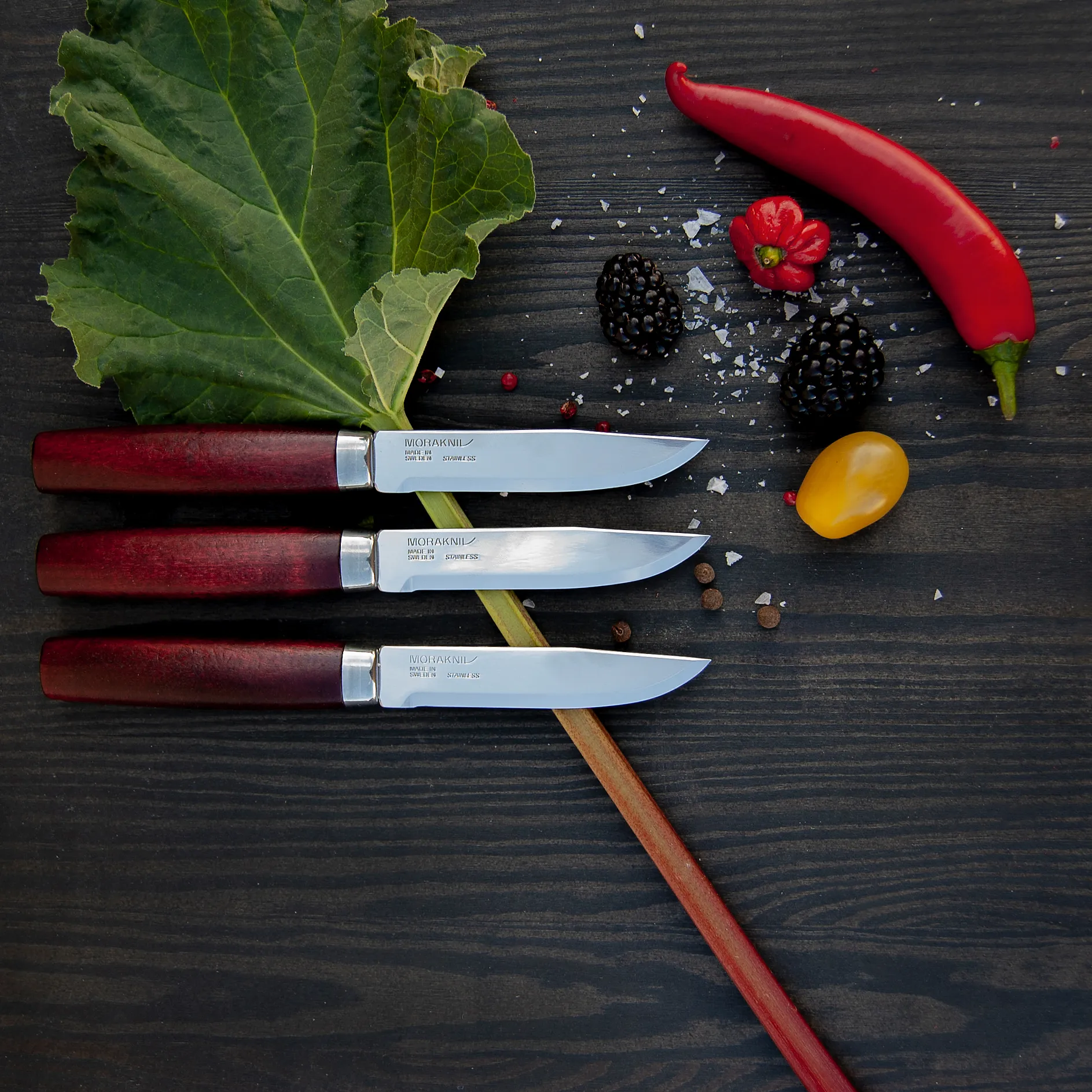 Morakniv Classic 餐刀 6把装, 红色 Morakniv