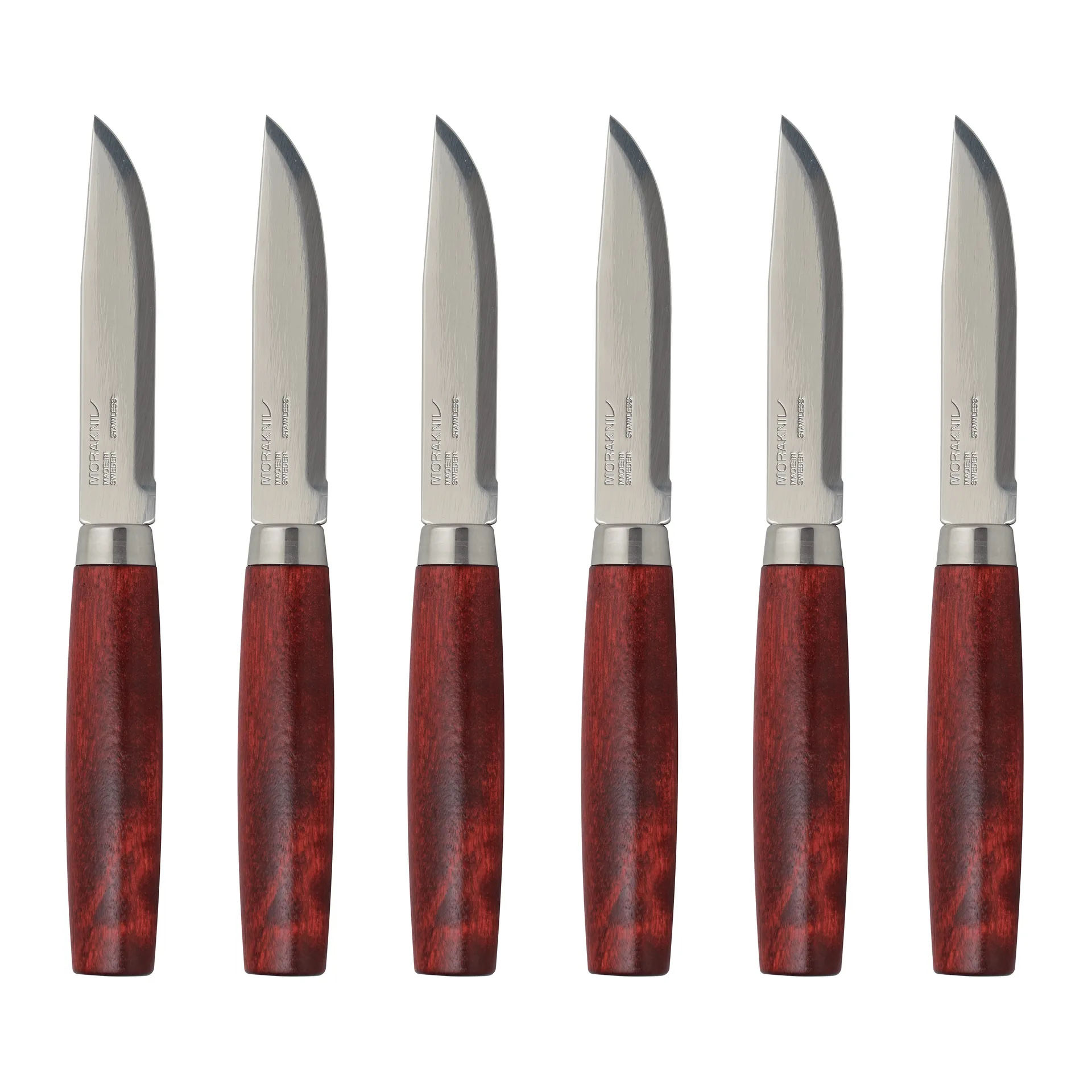 Morakniv Classic Steak 刀六件套装, 红色 Morakniv