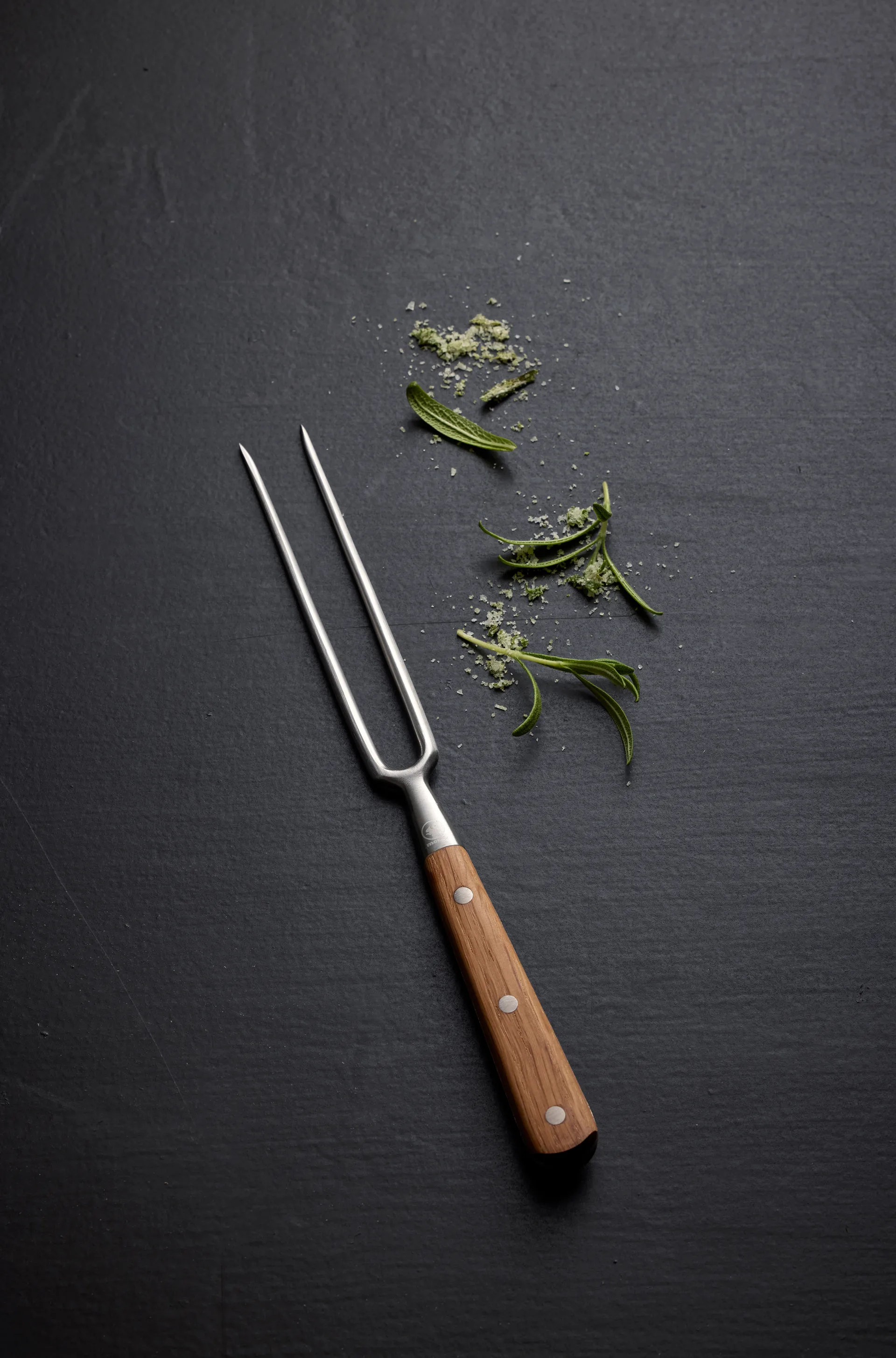 Foresta steak 叉子  28 cm, 不锈钢-oak Morsø