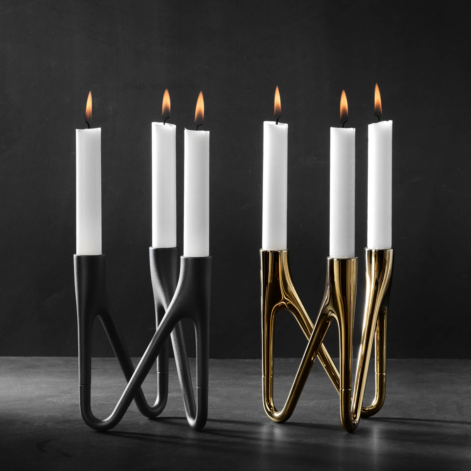 Morsø Roots candle sticks, 黑色 Morsø