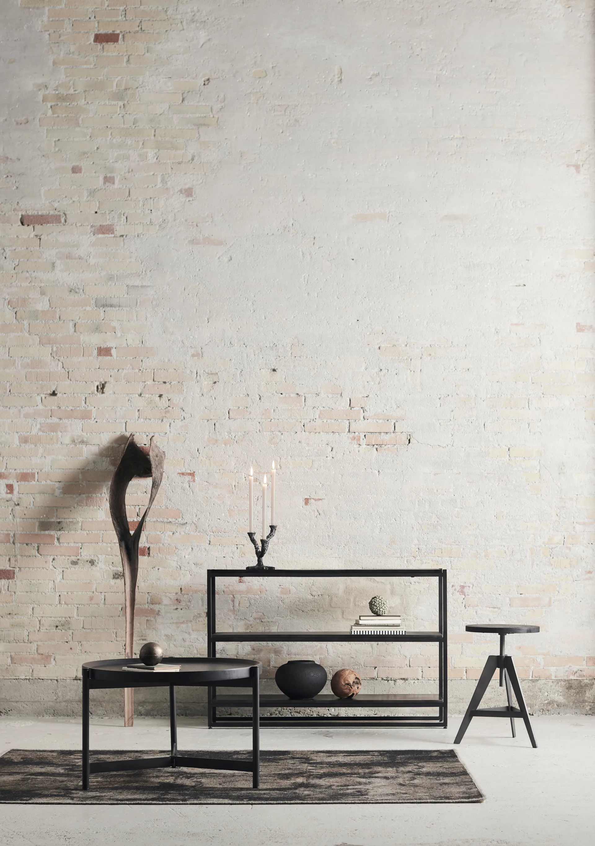 Ava 烛台 22 cm, Antique 灰色 MUUBS