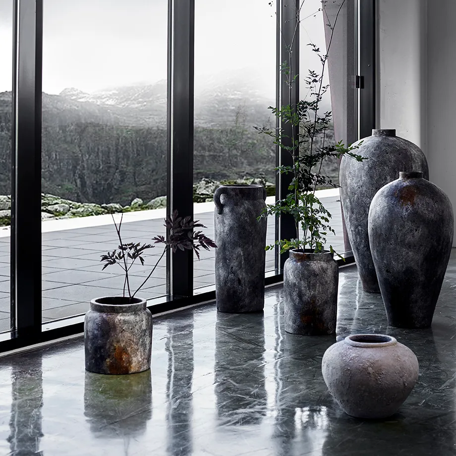 Echo 花盆  28 cm, Rust-灰色 MUUBS