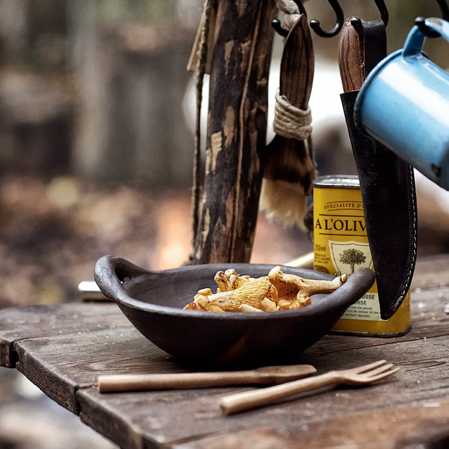 Hazel 碗  with handle S, 棕色 MUUBS