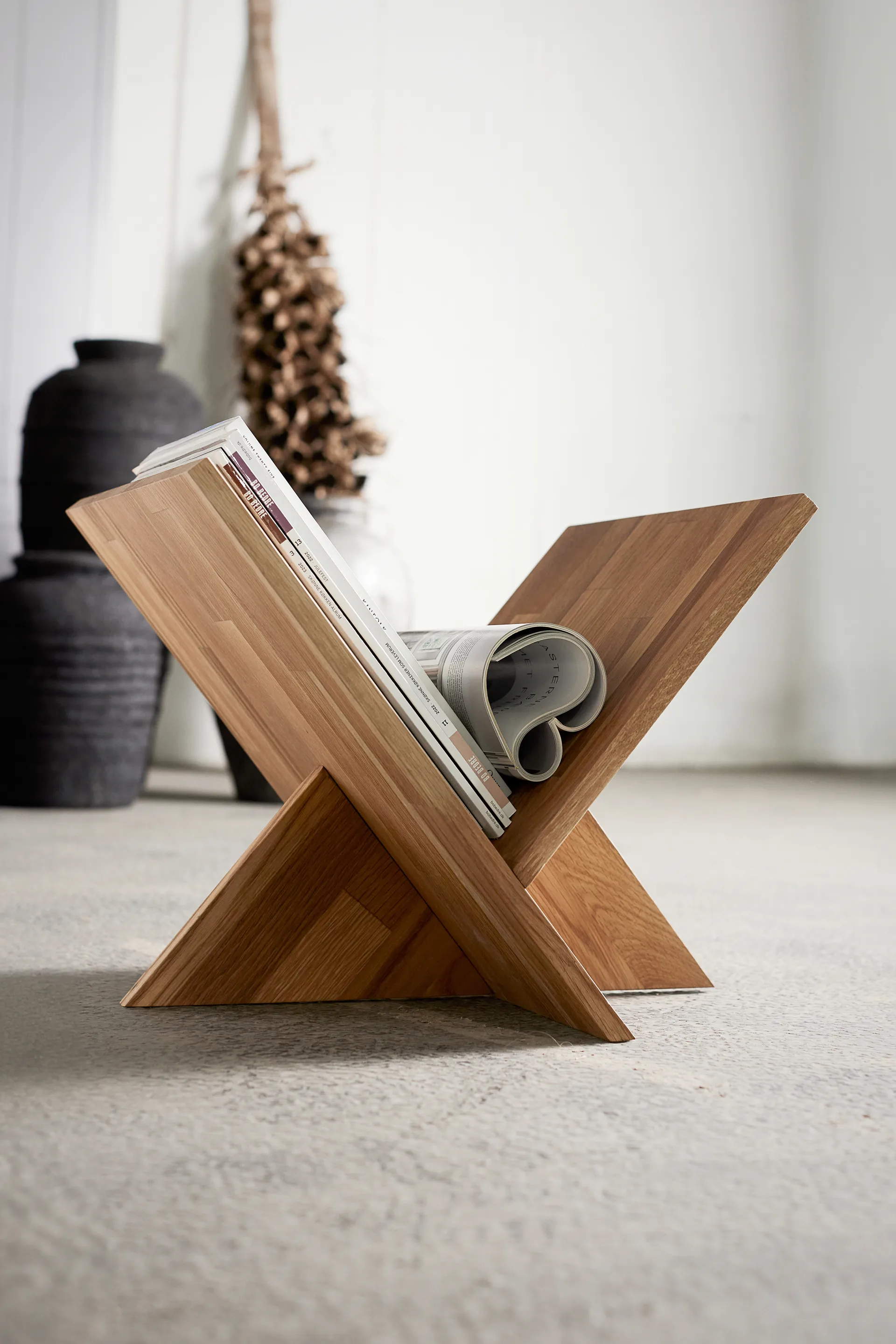 Ottowa magazine holder, 原色/自然色 自然木色 MUUBS