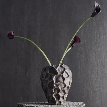 Soil 花瓶 21.5cm - 巧克力色 - MUUBS