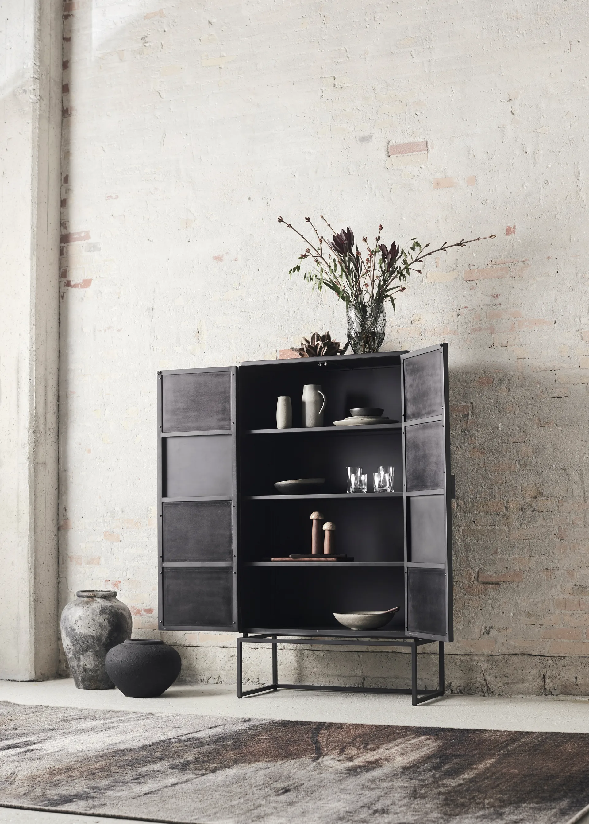 Yami 盐和胡椒研磨器 M, Carbonized ash-大理石色 MUUBS