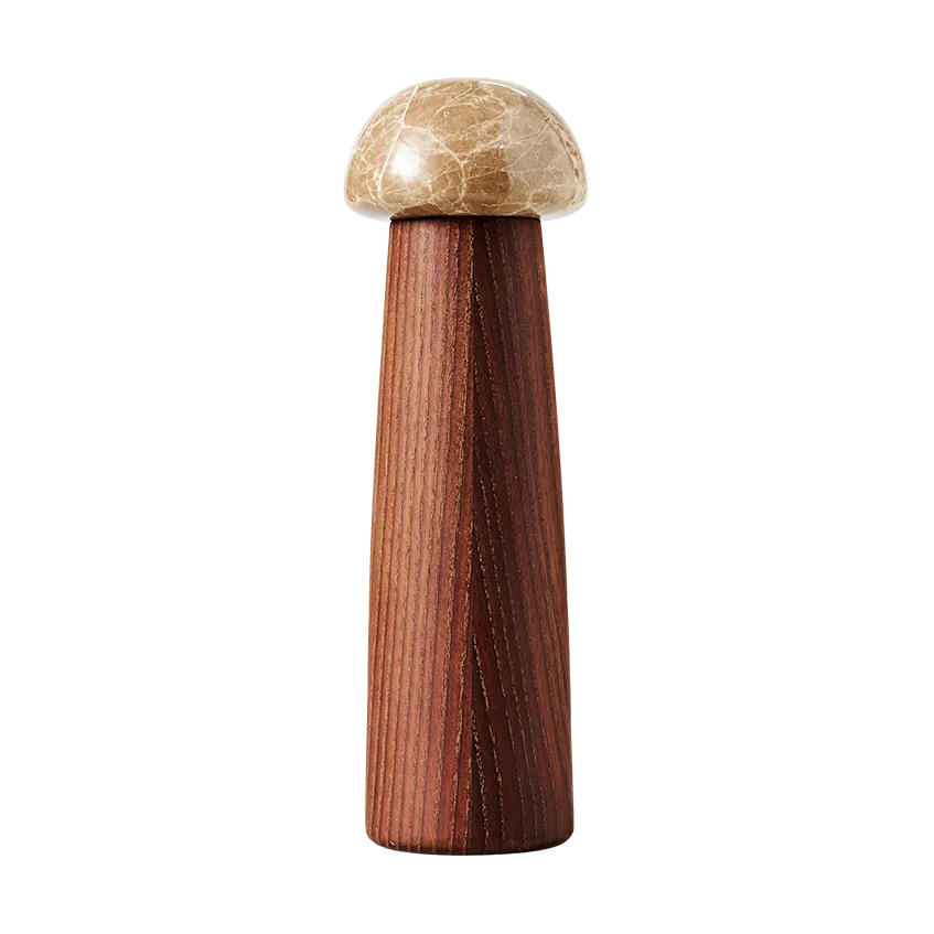 Yami 盐和胡椒研磨器 M, 碳化灰色_大理石 MUUBS